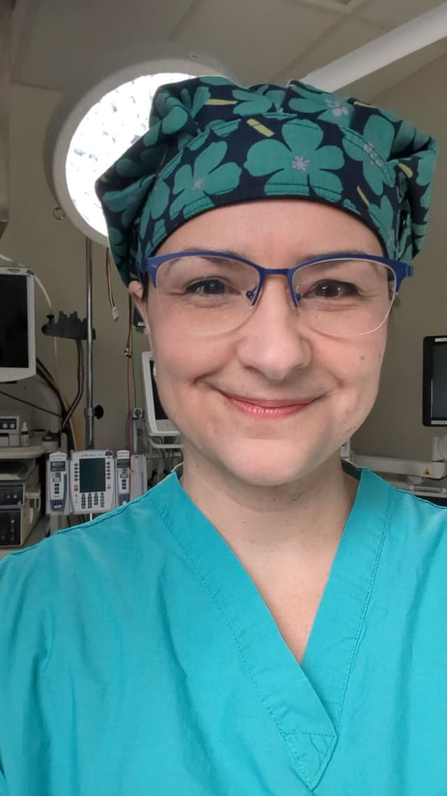 Working in the operating room