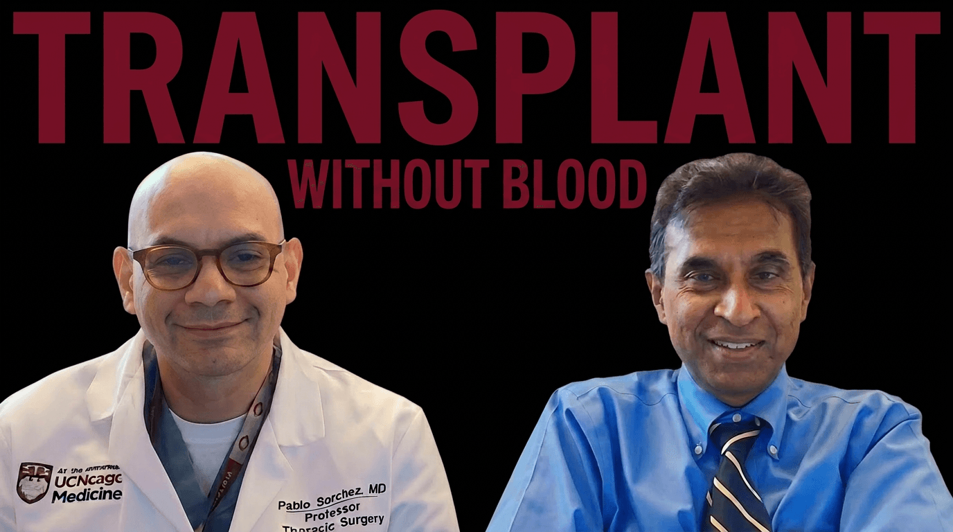 Dr. Sanchez and Dr. Jeevanandam, Transplant Surgeons from University of Chicago