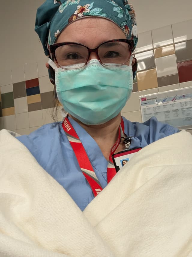 Warm blanket in Surgery